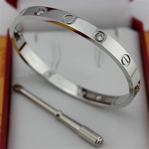 cartier white gold love bracelet replica|look alike cartier love bracelet.